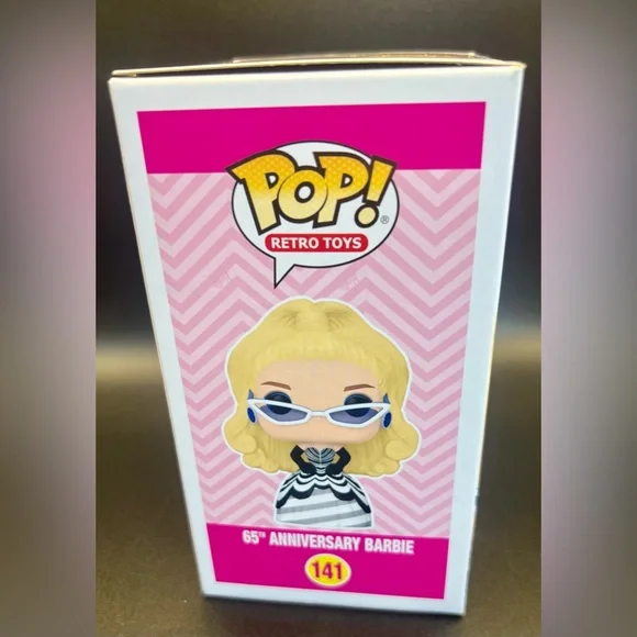 Funko Pop Retro Barbie 65th Anniversary Exclusive Release Collectible No.141 NIB - Picture 4 of 6